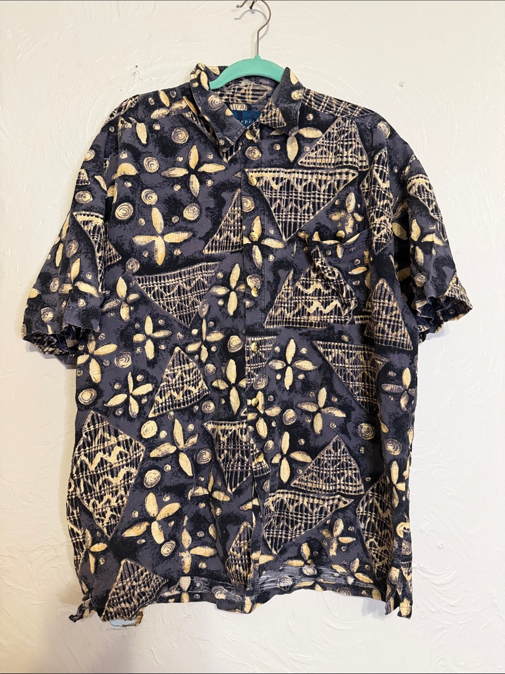Blue Print button up
